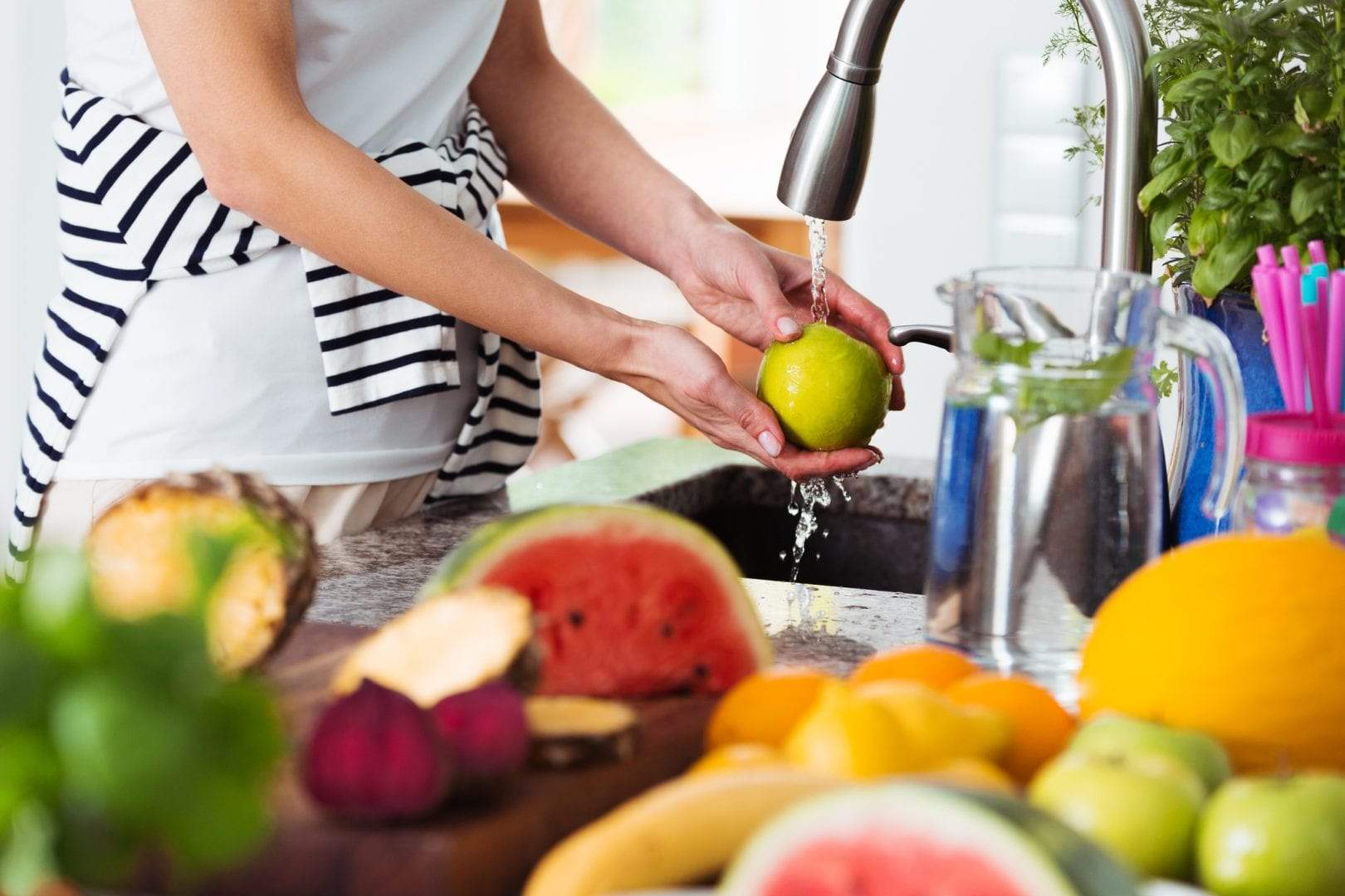 higienização dos alimentos em casa