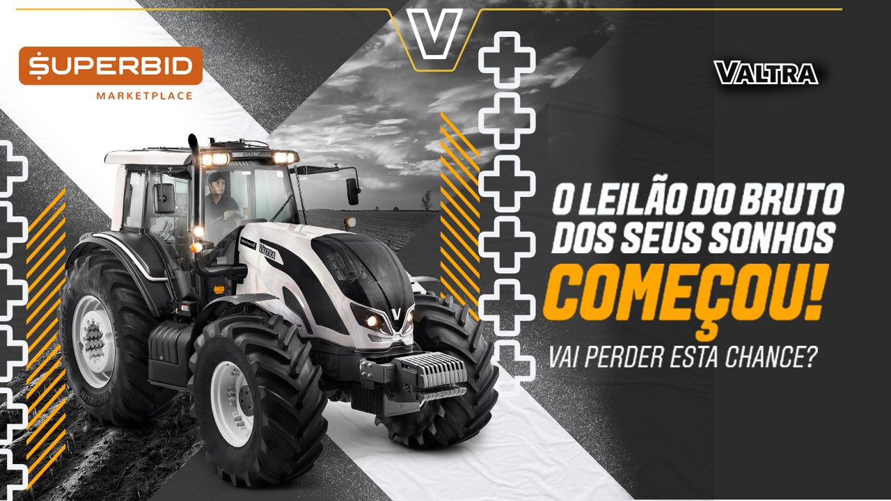 Trator beneficente: Valtra leiloa BH224 Hitech edição comemorativa de 60 anos