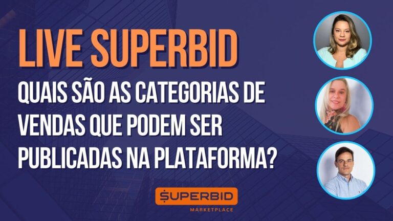 Quais são as Categorias de Vendas da Superbid?