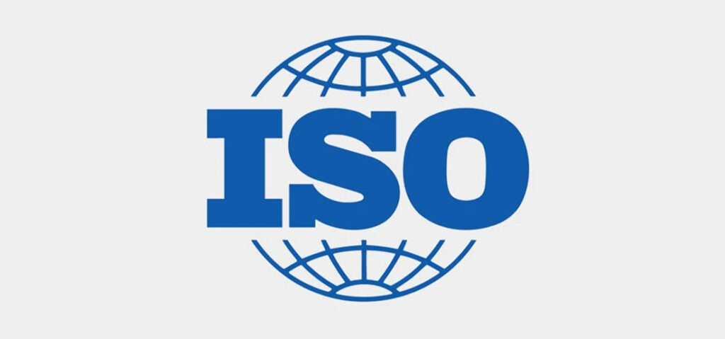 logo do iso, de padronização de itens 