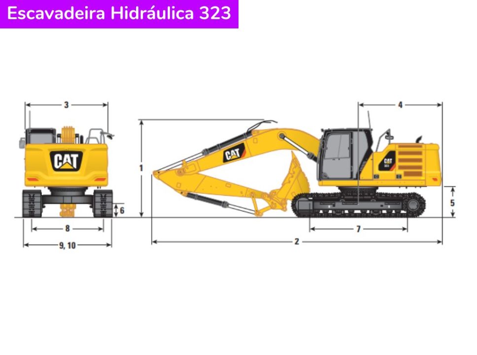 Escavadeira Caterpillar 323