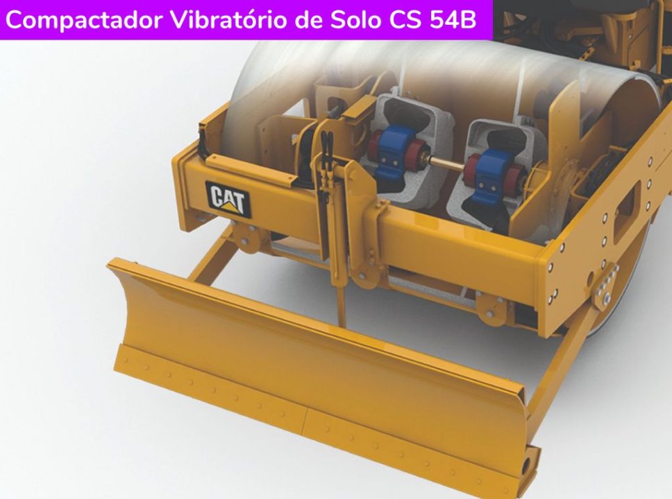 Compactador Vibratório de Solo CS 54B Caterpillar