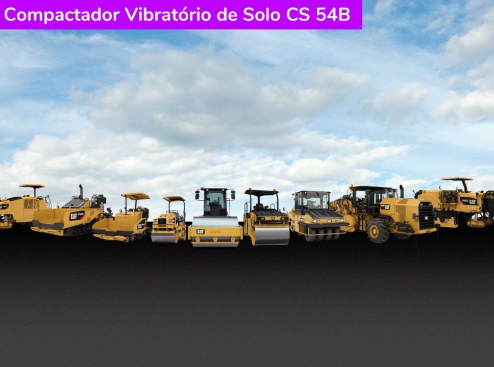 Compactador Vibratório de Solo CS 54B Caterpillar