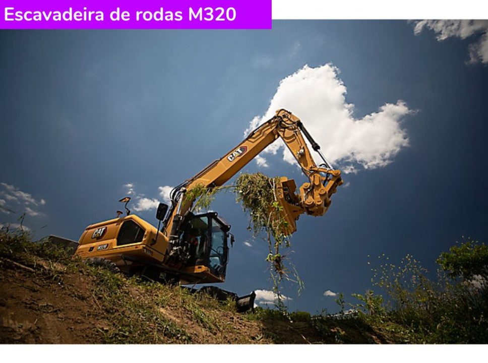 Catálogo Escavadeira sobre rodas M320 Caterpillar