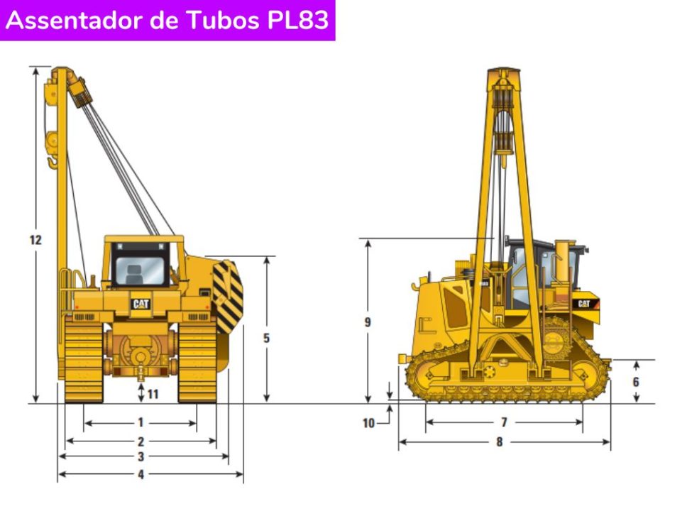 Catálogo Assentador de Tubos PL83 Caterpillar