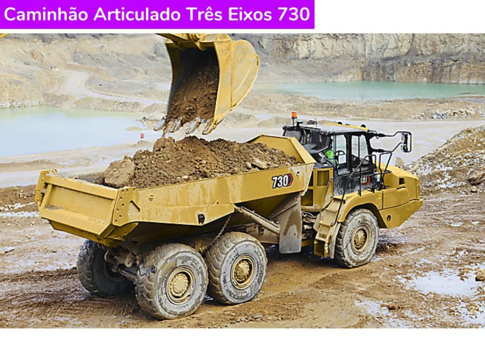 Catálogo Caminhão Articulado Três Eixos 730 Caterpillar