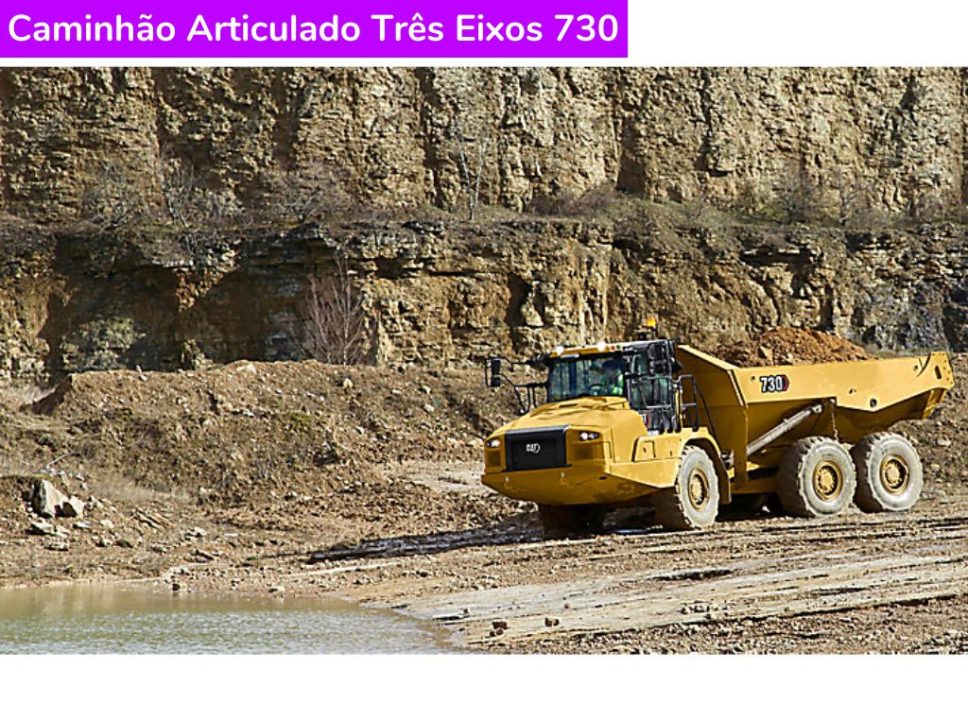 Catálogo Caminhão Articulado Três Eixos 730 Caterpillar