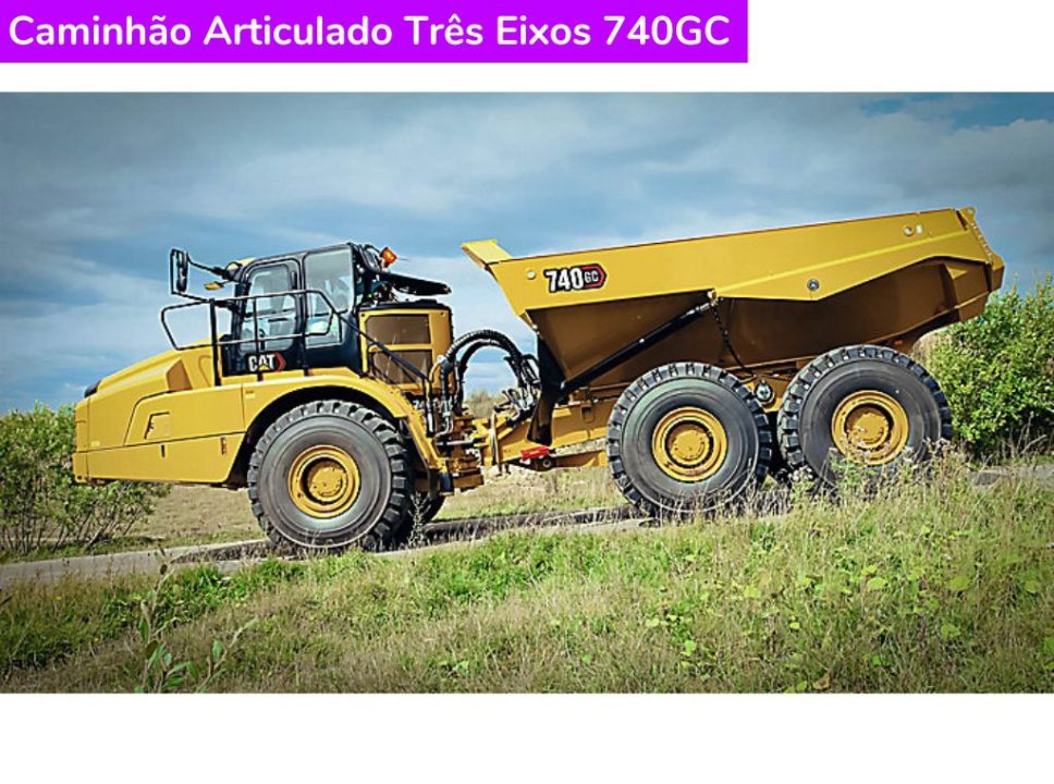 Catálogo Caminhão Articulado Três Eixos 740GC Caterpillar