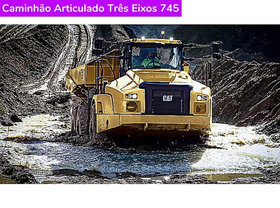 Catálogo Caminhão Articulado Três Eixos 745 Caterpillar
