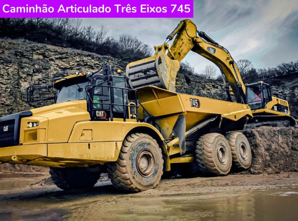 Catálogo Caminhão Articulado Três Eixos 745 Caterpillar
