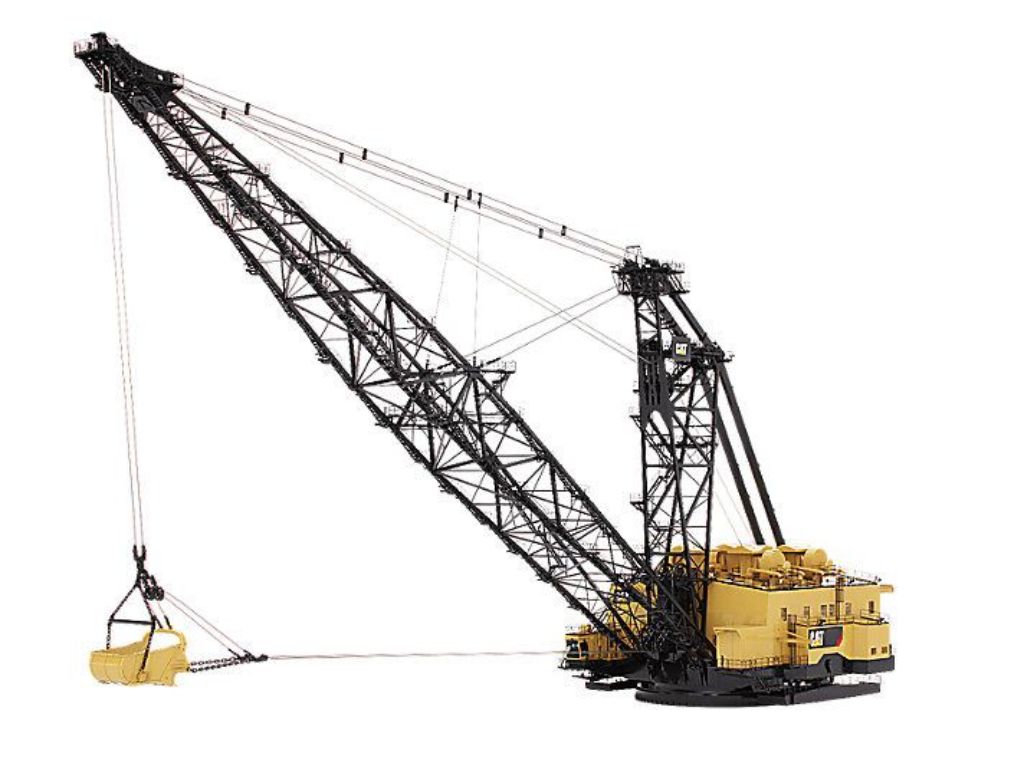 Projetada para enfrentar os desafios extremos da mineração moderna, a Dragline 8000 Caterpillar é uma das maiores e mais eficientes escavadeiras de arrasto do mundo.