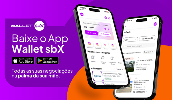 Como funciona a Wallet sbX e a conta sbX Pay nas suas negociações